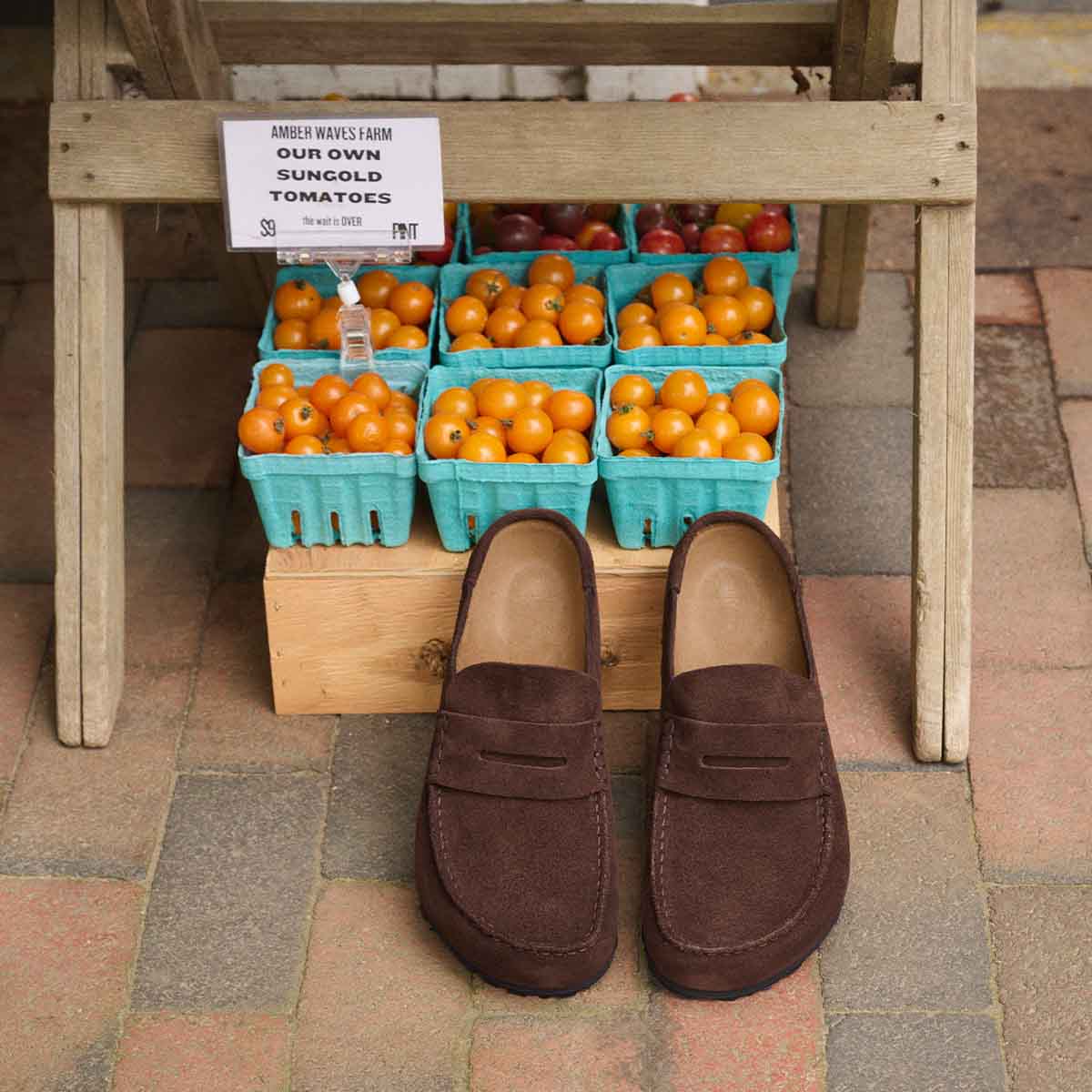 Birkenstock Naples Wrapped Carafe כפכפי בירקנשטוק לנשים נאפלס חום