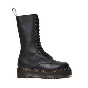 Dr. Martens Quad 1B99 Pisa Leather Mid Calf Lace Up Boots Black מגפי ד"ר מרטנס
