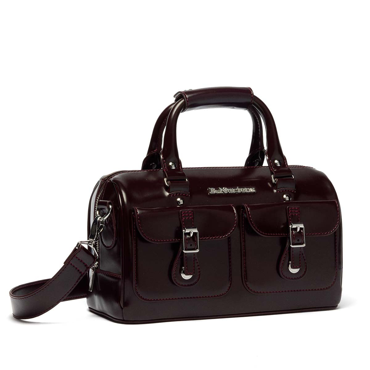 Dr. Martens Top Handle Rub Off Vegan Leather Bag Cherry Red תיק יד מרטינס