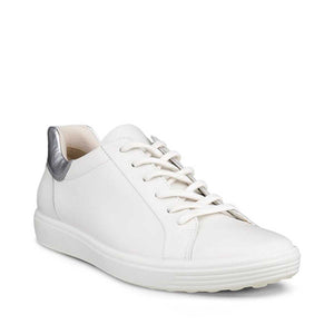 Ecco Soft 7 W White Pure Silver סניקרס אקו לנשים