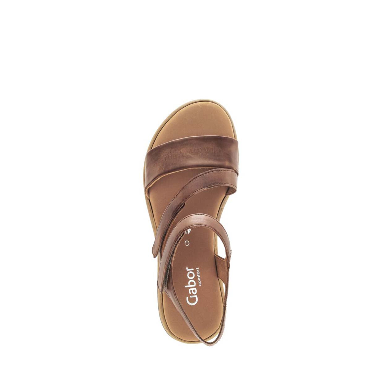 Gabor brown strappy sandal סנדלי גאבור לנשים