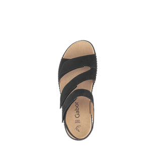 Gabor black platform sandal סנדלי נשים גאבור