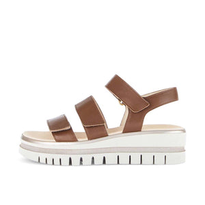 Gabor Brown Cognac platform sandal סנדלי נשים גאבור