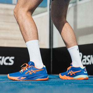 Asics Gel Resolution X Padel Men Dark Cobalt Vivid Coral נעלי פאדל ג'ל רזולושיין לגברים