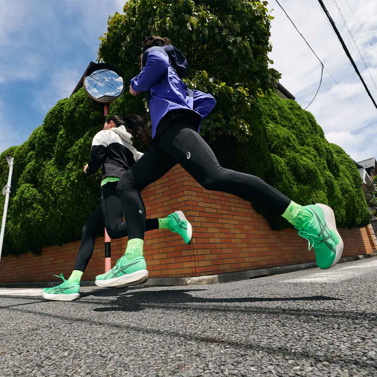 Asics Magic Speed 5 Unisex Vital Green Carrier Grey נעלי ריצה מטה ספיד 5 יוניסקס