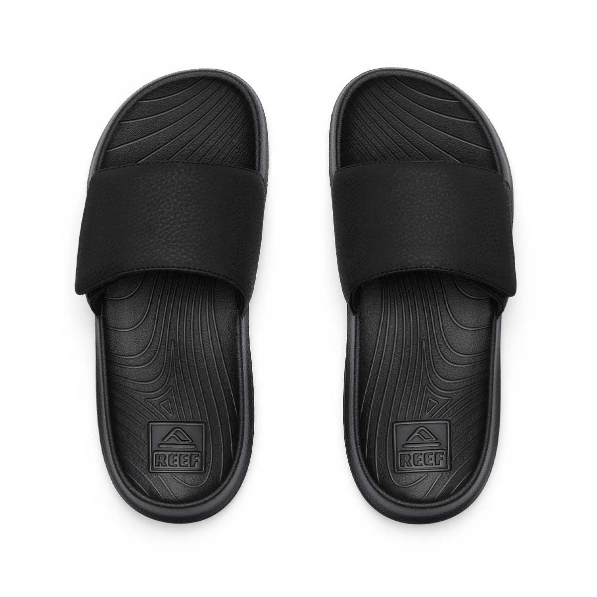 Reef Kids Salty Slide Black White כפכפי ילדים