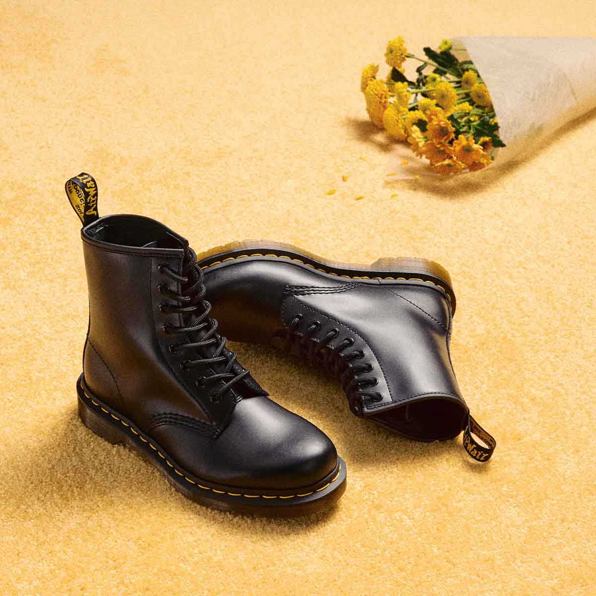Dr. Martens Boot Smooth Black 1460 מגפי ד״ר מרטינס - Original's