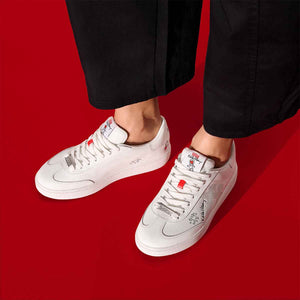 Fit Flop X Keith Haring The Dash FF Trainers  Urban White סניקרס פיטפלופ לנשים