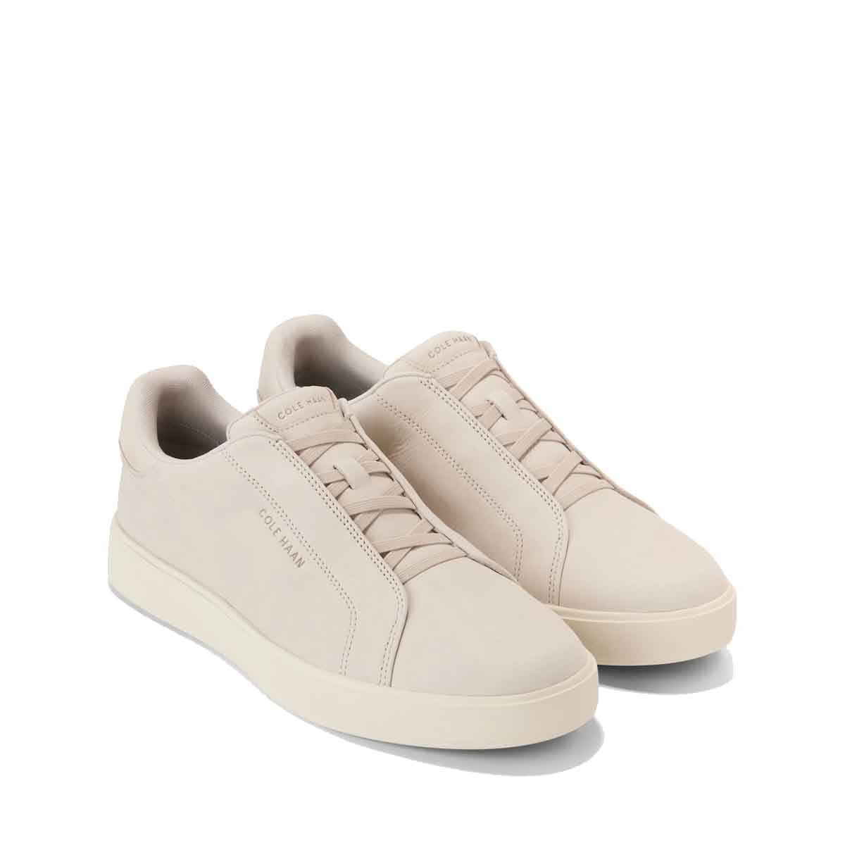 Cole Haan Grandpro Luxe Slip-On Sneakers Pumice Stone Ivory סניקרס קול האן לגברים