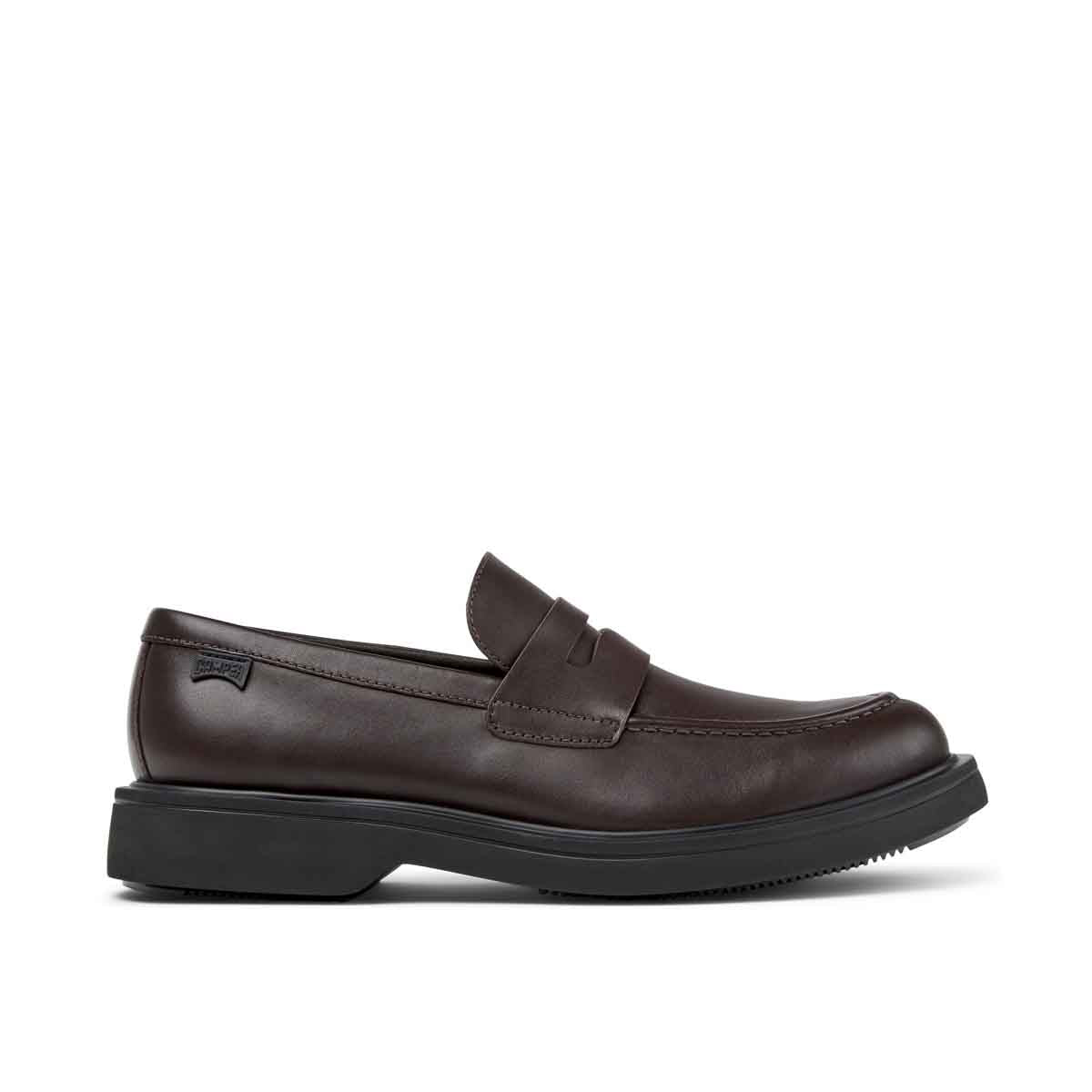 Camper Norman Brown Leather Shoes for Men נעלי מוקסין קמפר לגברים