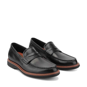Rockport Men's Ledger Penny Loafers Black Leather נעלי מוקסין לגברים