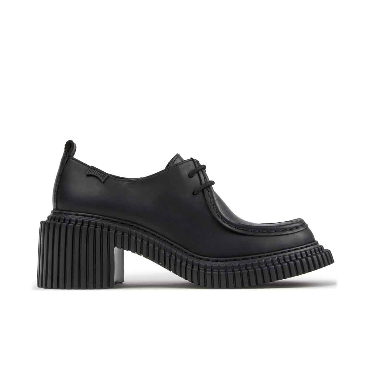 Camper Pix London Black Leather Shoes נעלי מוקסין קמפר לנשים