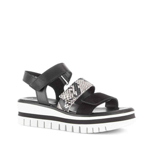 Gabor black platform sandal סנדלי גאבור לנשים