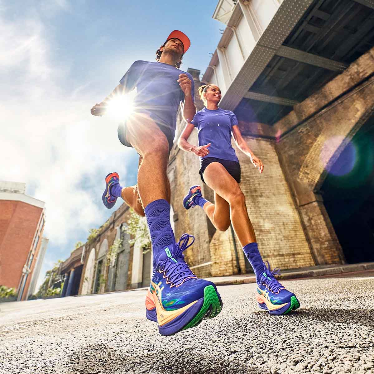 Asics Superblast 3 Unisex Cobalt Burst Light Orange נעלי ריצה סופר בלאסט 3 יוניסקס