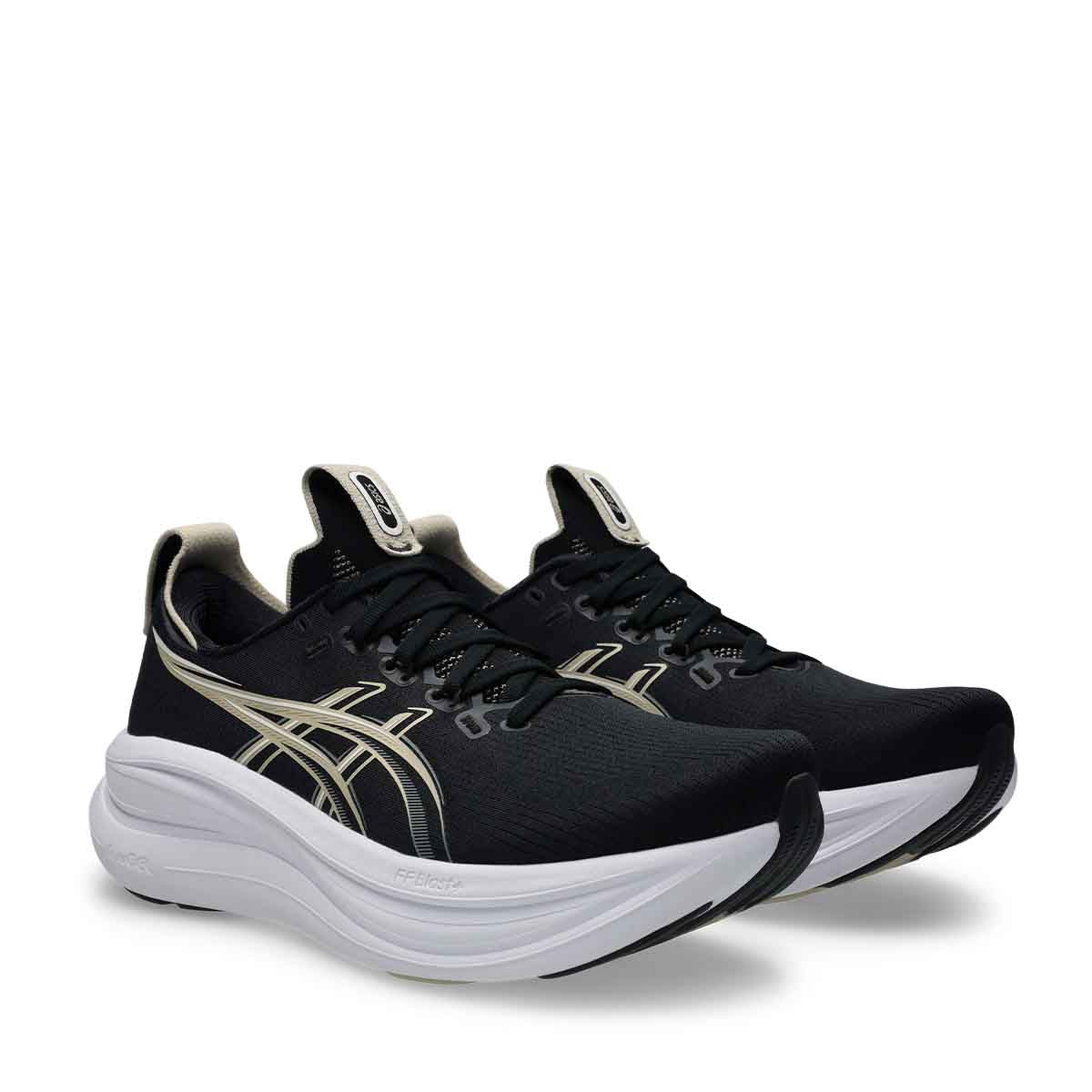 Asics Gel Nimbus 28 Men Black Feather Grey נעלי ריצה ג`ל נימבוס 28 לגברים