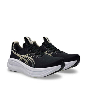 Asics Gel Nimbus 28 Men Black Feather Grey נעלי ריצה ג`ל נימבוס 28 לגברים