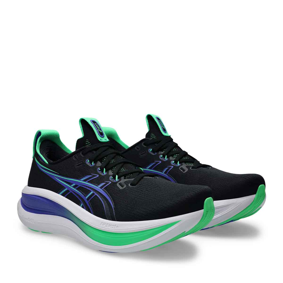 Asics Gel Nimbus 28 Men Black Cobalt Burst נעלי ריצה ג`ל נימבוס 28 לגברים
