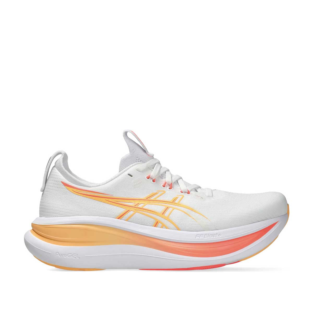 Asics Gel Nimbus 28 Women - White Sun Coral נעלי ריצה אסיקס נשים