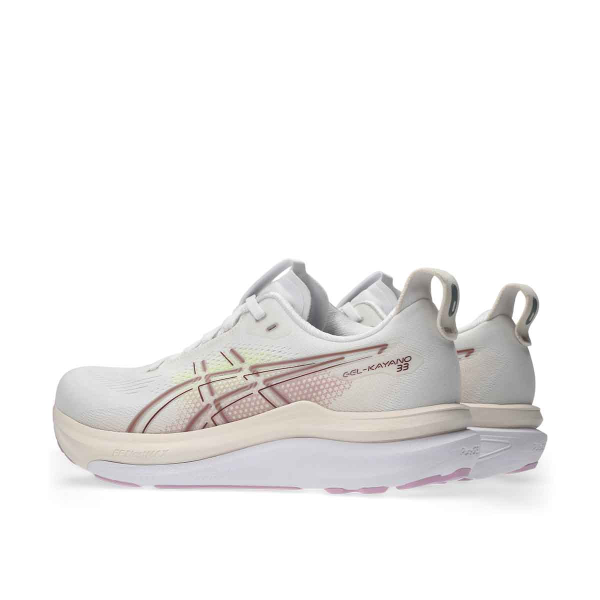 Asics Gel Kayano 33 Women White Hazy Lilac נעלי ריצה ג`ל קיאנו 33 לנשים