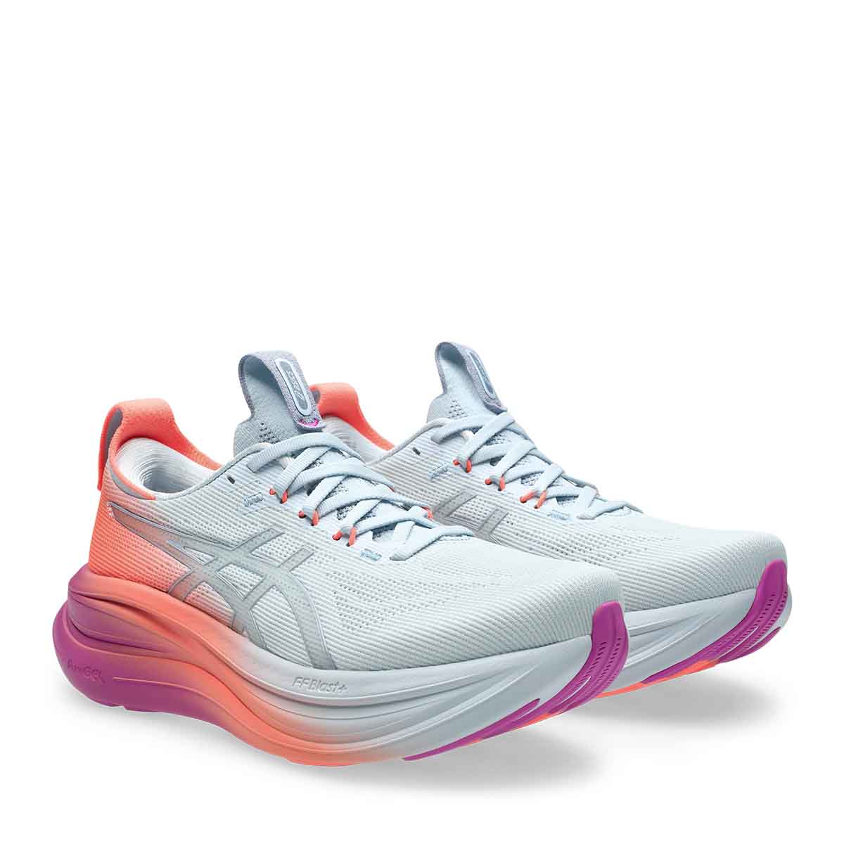 Asics Gel Nimbus 28 Sunny Sizzle Women Sky Digital Sakura נעלי ריצה ג`ל נימבוס 28 לנשים