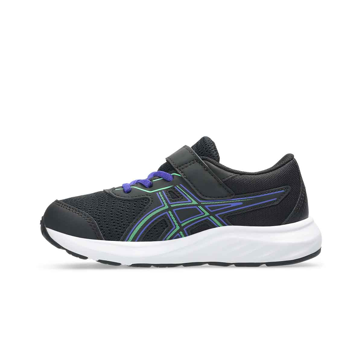 Asics Gel Contend 9 PS Kids Black Vital Green נעלי ריצה לילדים