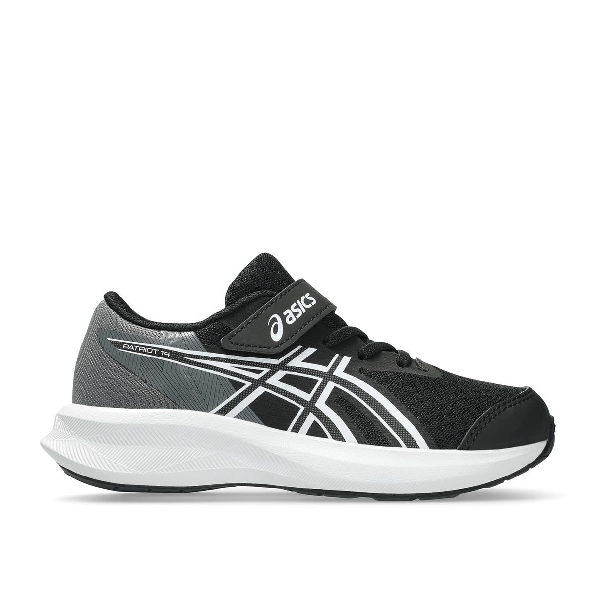 Asics Patriot 14 PS Kids Black White נעלי ריצה לילדים