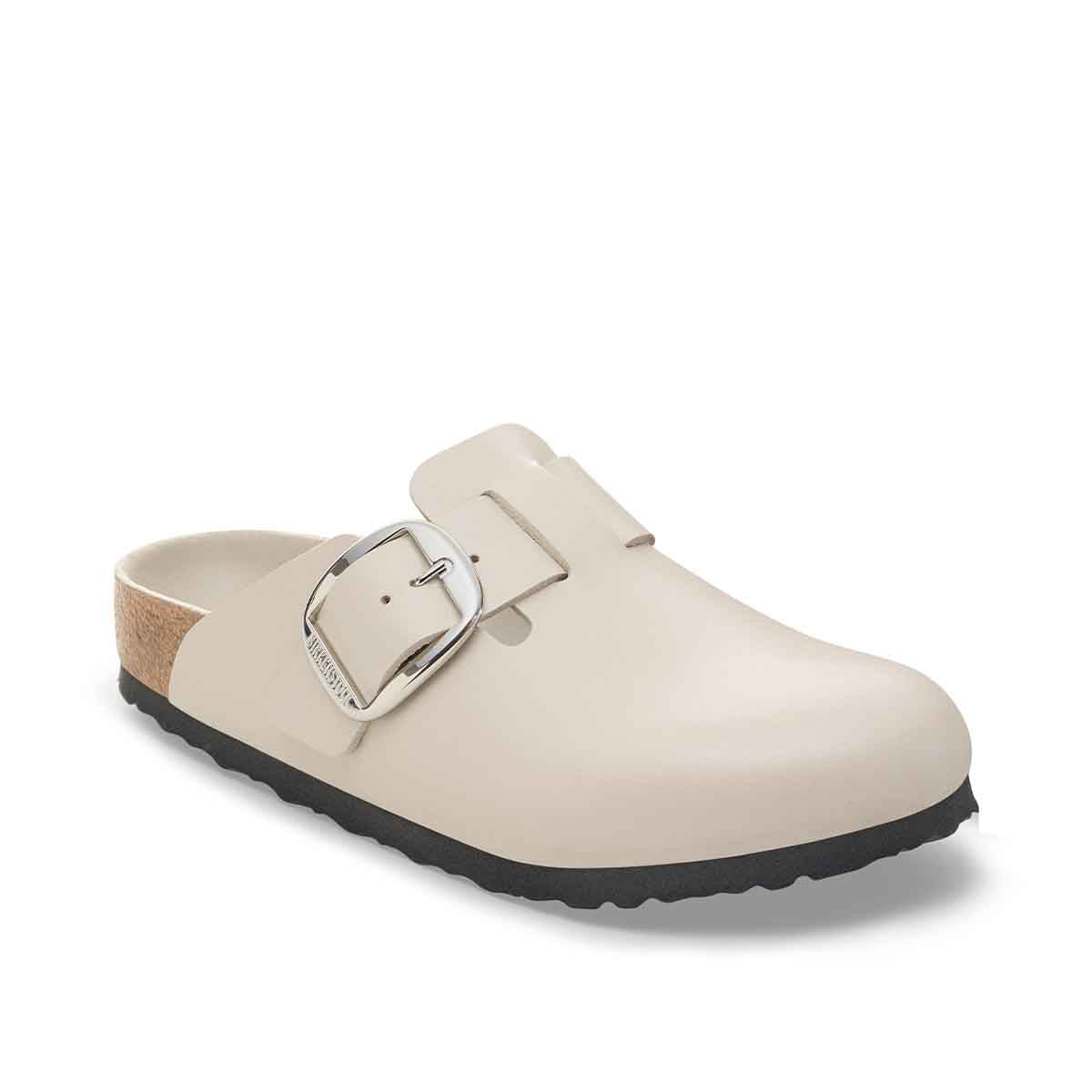 Birkenstock Boston Big Buckle Amalfi Oyster כפכפי בירקנשטוק בוסטון לנשים אויסטר