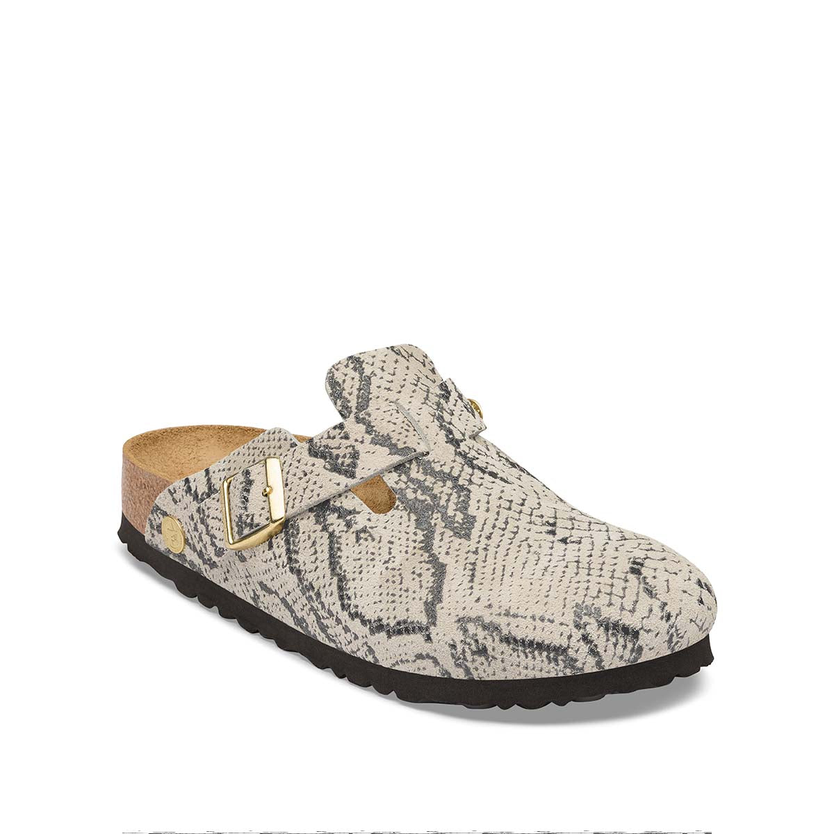 Birkenstock Boston Print Snake Oyster כפכפי בירקנשטוק בוסטון לנשים