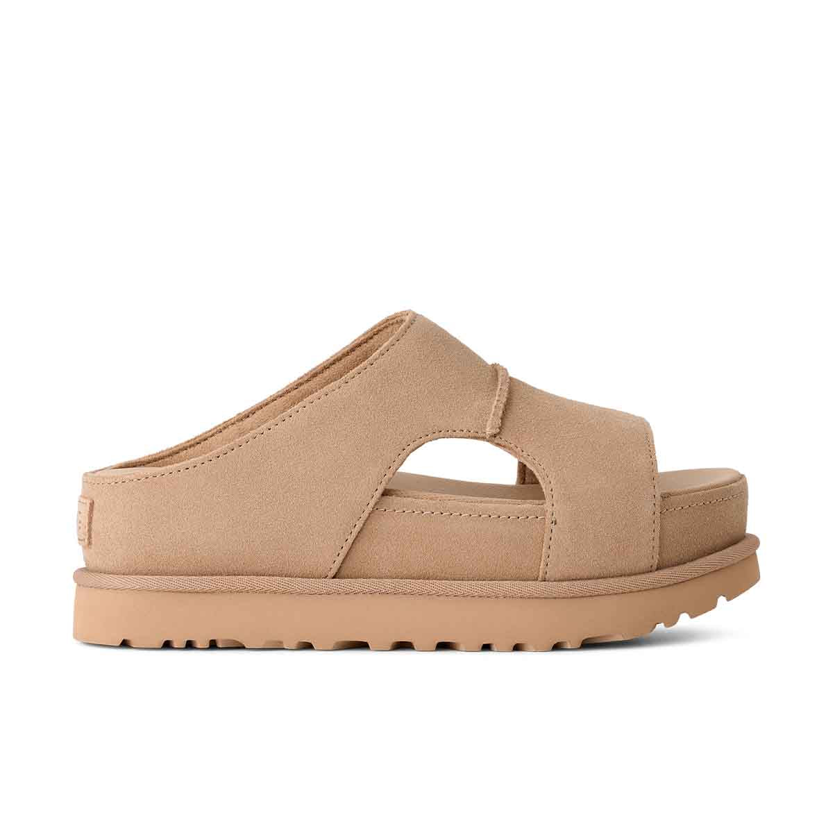 UGG Goldenstar Hi Cutout Slide Sand כפכפי אגג גולדנסטאר לנשים