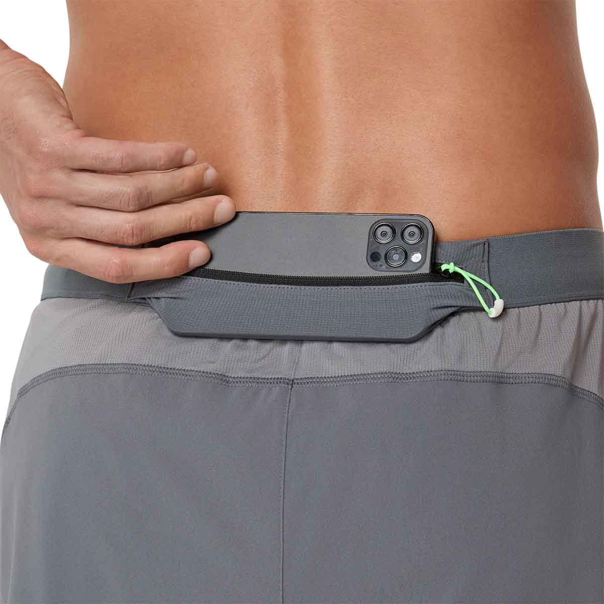 Asics Road 5In Short Men Steel Grey מכנסי ריצה לגברים