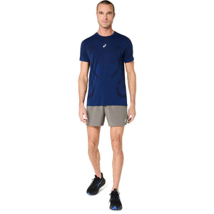 Asics Road 5In Short Men Truffle Grey מכנסי ריצה לגברים