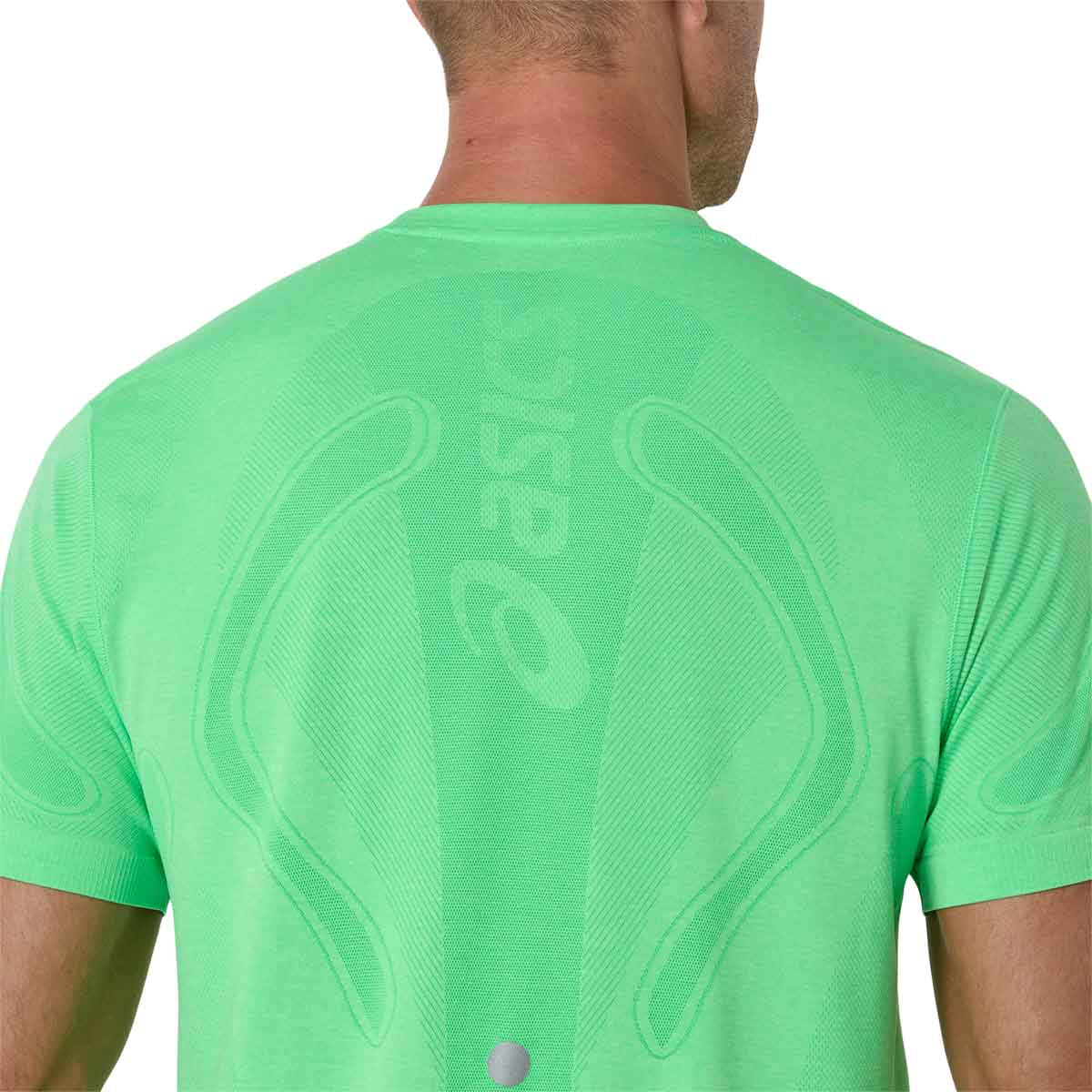 Asics Road Seamless SS Top Men Vital Green Illuminate Green חולצת ריצה לגברים
