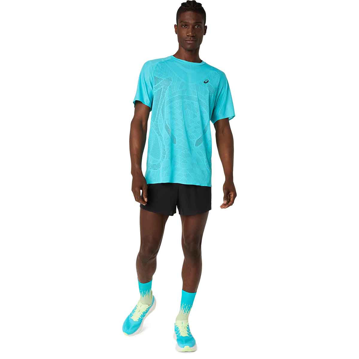 Asics Metarun SS Top Men Energy Aqua חולצת ריצה לגברים