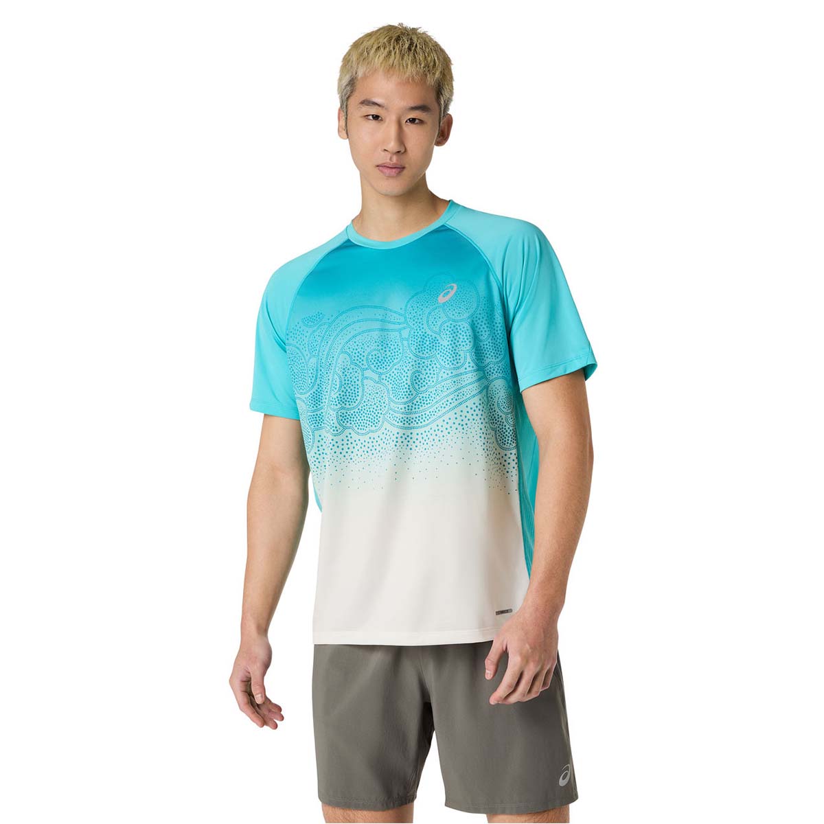 Asics Road Ibuki SS Top Men Energy Aqua חולצת ריצה אסיקס לגבר