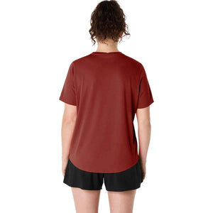 Asics Core SS Top Women Singed Red חולצת ריצה לנשים
