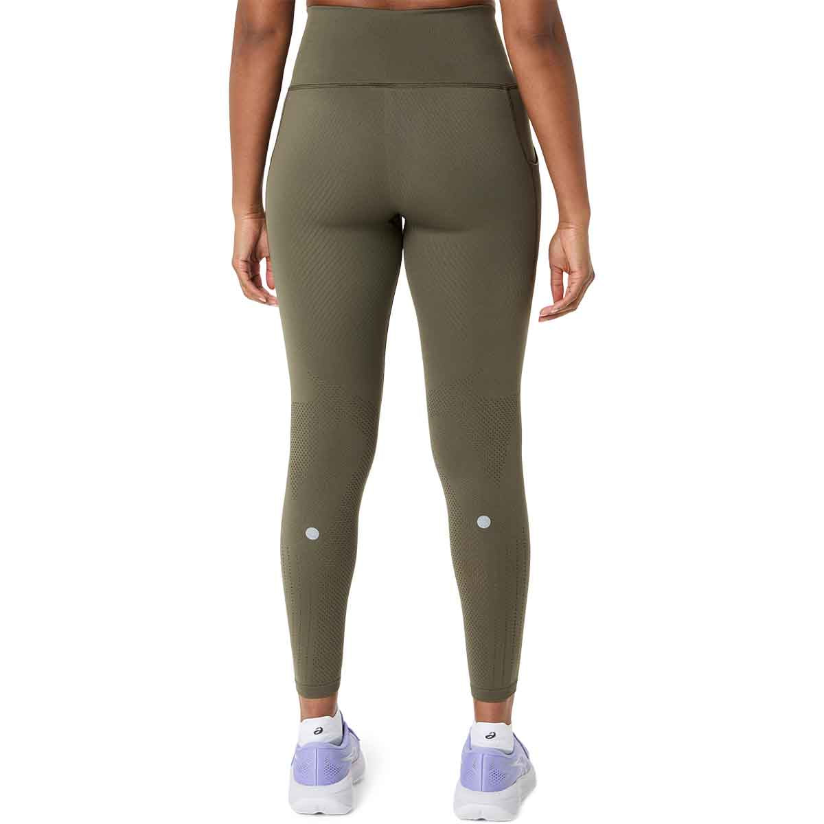 Asics Road Seamless Tight Women Dark Olive מכנסי טייץ ריצה לנשים