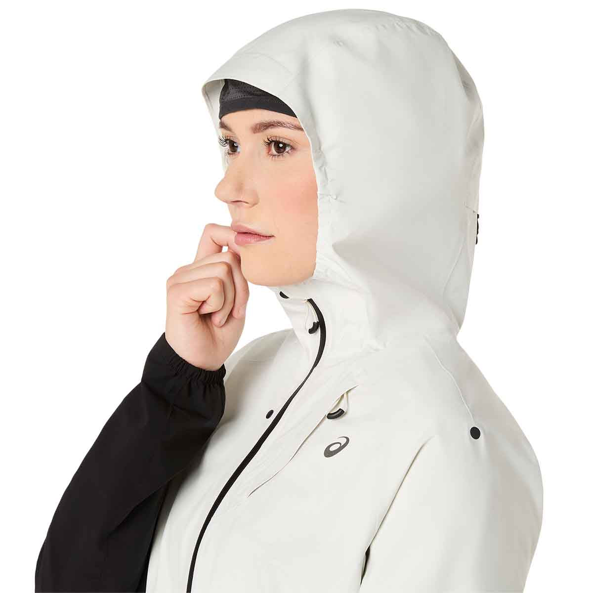 Asics Metarun Legend Jacket Women Black Cream ג'קט ריצה לנשים