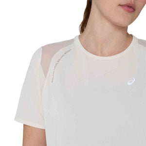 Asics Road SS Top Women Cream חולצת ריצה לנשים