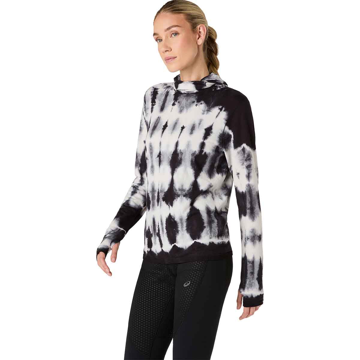 Asics Road Winter Insulate LS Top Women Cream Performance Black חולצת ריצה ארוכה לנשים