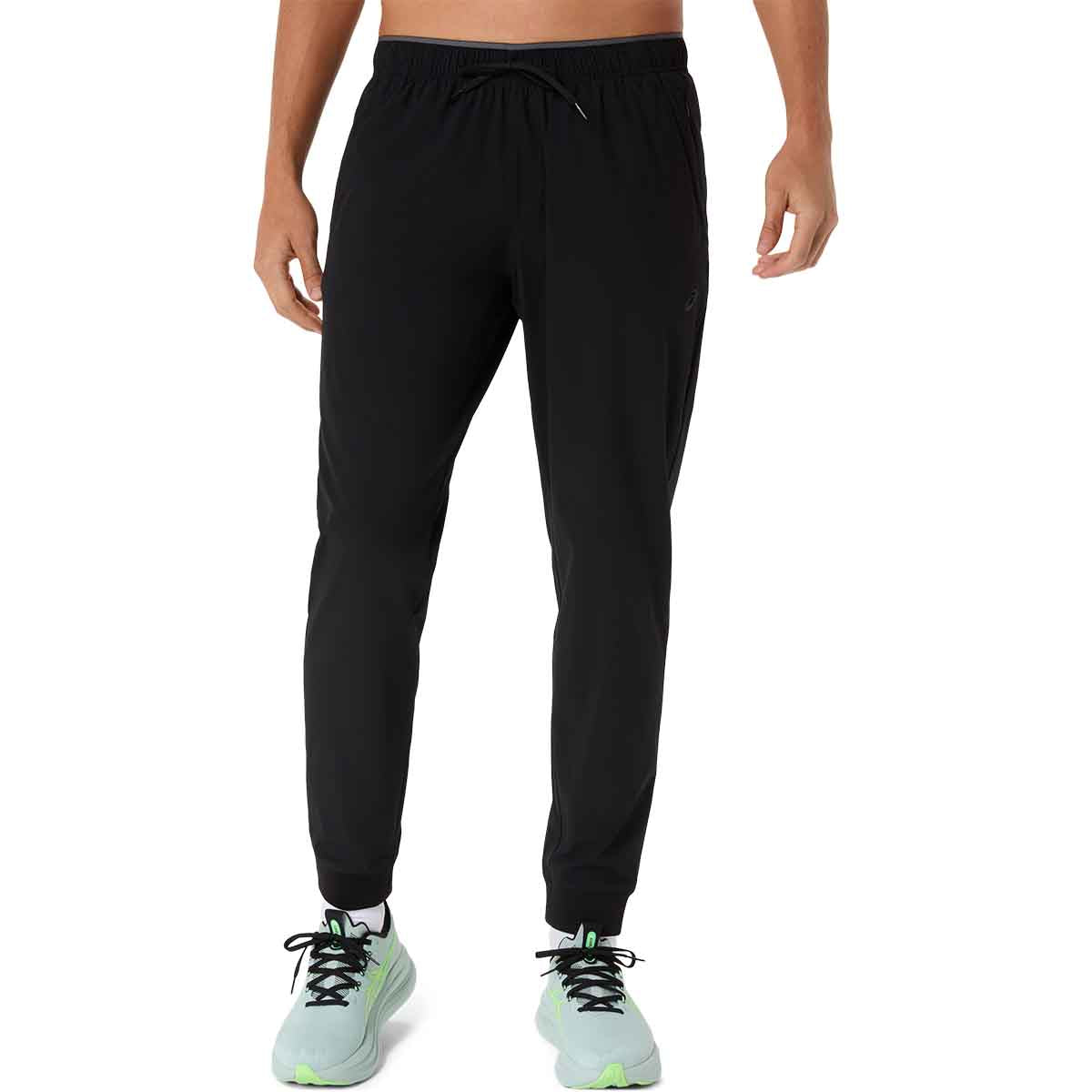 Asics Feel Strech Woven Pant Men Performance Black מכנסי ריצה ארוכים לגברים