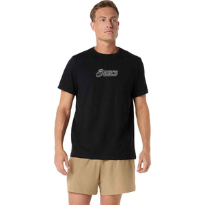 Asics Logo Graphic Tee Men Performance Black חולצת אסיקס לגברים