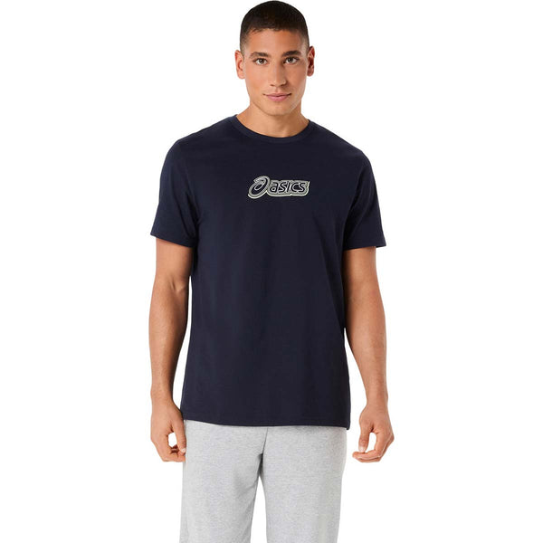 Asics Logo Graphic Tee Men Midnight חולצת אסיקס לגברים