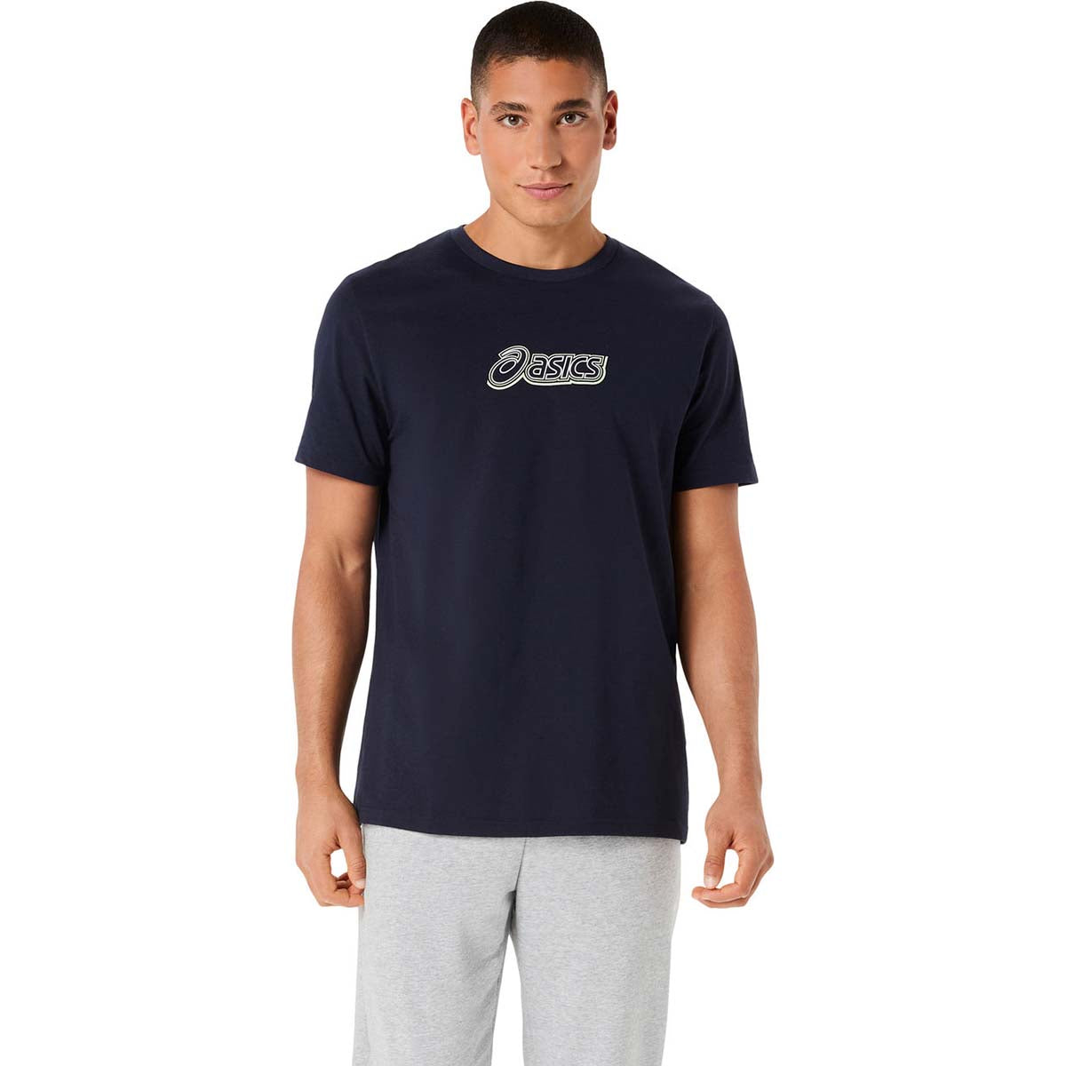 Asics Logo Graphic Tee Men Midnight חולצת אסיקס לגברים