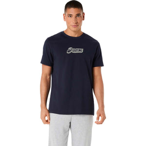 Asics Logo Graphic Tee Men Midnight חולצת אסיקס לגברים