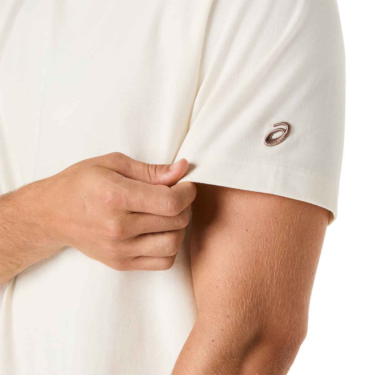 Asics Heritage Heavy Cotton Graphic Tee Unisex Cream חולצת אסיקס יוניסקס