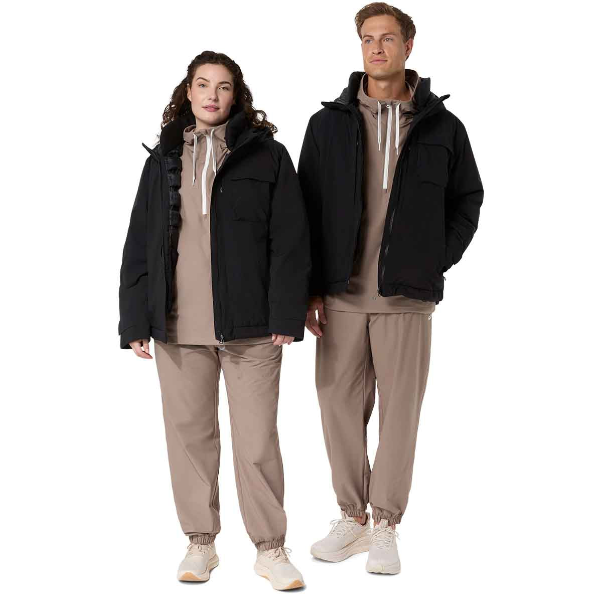 Asics Heritage Double Weave Pant  Unisex Taupe Grey מכנסיים ארוכים לגברים