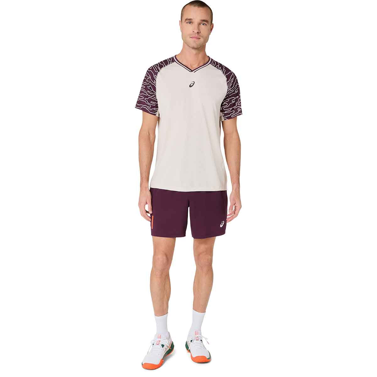 Asics Padel Court 7In Short Men Dark Aubergine מכנסי פאדל לגברים