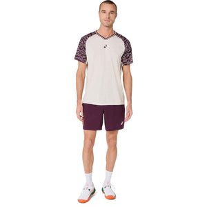 Asics Padel Court 7In Short Men Dark Aubergine מכנסי פאדל לגברים