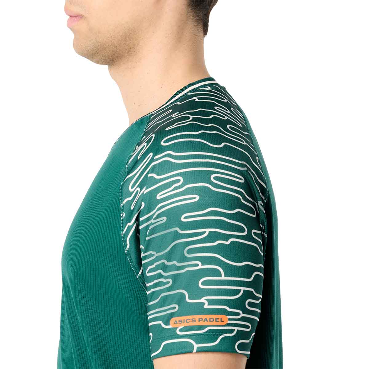 Asics Padel Court SS Top Men Jewel Green חולצת פאדל לגברים
