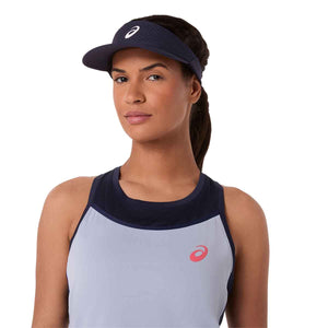 Asics Match Tank Women Grey Blue גופיית טניס לנשים